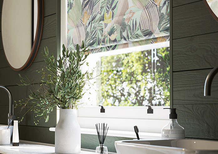 Osaka, Mint - Twist&Fit Roman Blind - Image 5